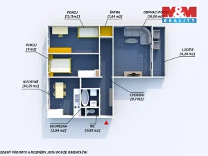 Prodej bytu 3+1, Plzeň, Kralovická, 70 m2