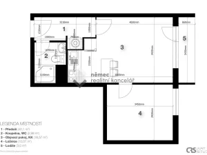Pronájem bytu 2+kk, Jičín, Sokolovská, 40 m2