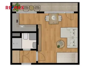 Pronájem bytu 1+kk, Praha - Krč, Hurbanova, 27 m2