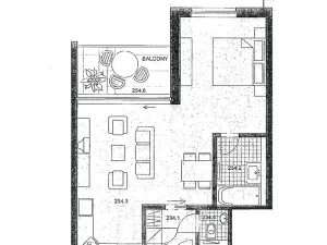 Pronájem bytu 1+kk, Praha - Holešovice, Varhulíkové, 49 m2