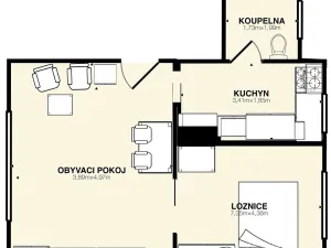 Pronájem bytu 2+1, Praha - Záběhlice, Roztylské sady, 56 m2