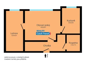 Prodej bytu 2+1, Lutín, Na Sídlišti, 45 m2