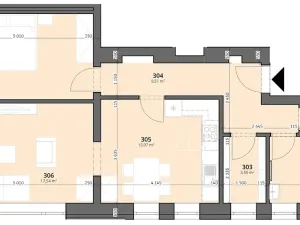 Prodej bytu 2+1, Zubří, Hlavní, 72 m2
