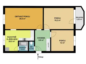 Prodej bytu 3+1, Boskovice, Slovákova, 73 m2