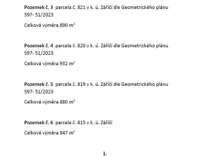 Prodej pozemku pro bydlení, Záříčí, 932 m2