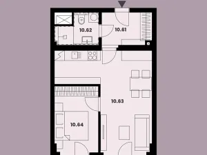 Prodej bytu 2+kk, Brno, Burešova, 51 m2