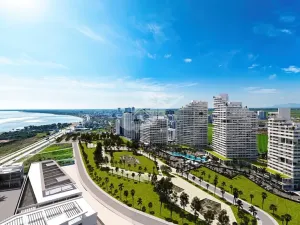 Prodej bytu 1+kk, Trikomo, Kypr, 37 m2