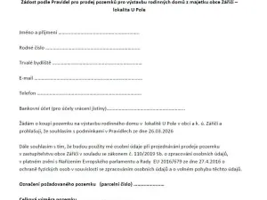 Prodej pozemku pro bydlení, Záříčí, 932 m2