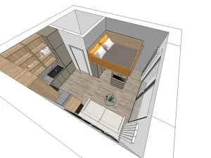 Pronájem bytu 1+kk, Brno, V rejích, 20 m2