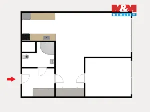 Prodej bytu 2+kk, Praha - Stodůlky, Běhounkova, 36 m2