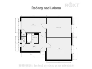 Pronájem bytu 2+1, Řečany nad Labem, 1. máje, 58 m2