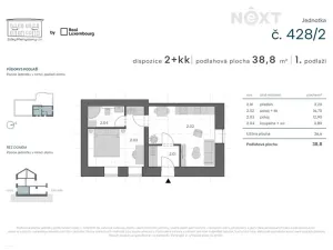 Prodej bytu 2+kk, Praha - Zbraslav, Elišky Přemyslovny, 39 m2