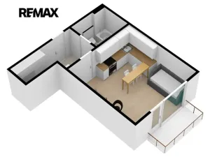 Pronájem bytu 1+kk, Plzeň, V Zahrádkách, 39 m2