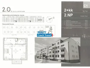 Pronájem bytu 2+kk, Olomouc, Třída Jiřího Pelikána, 56 m2