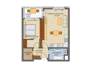 Prodej bytu 2+kk, Praha, Huppnerova, 54 m2