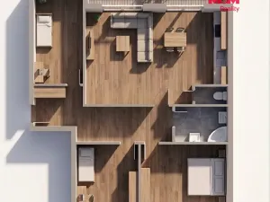 Prodej bytu 4+1, Litoměřice - Pokratice, Ladova, 77 m2