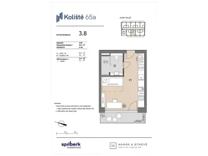 Pronájem bytu 1+kk, Brno, Koliště, 23 m2