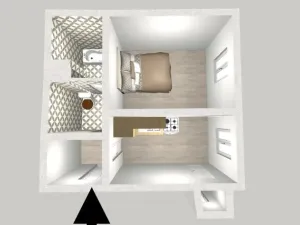 Pronájem bytu 1+1, Praha - Michle, Nuselská, 37 m2