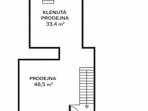 Pronájem obchodního prostoru, Písek, Nerudova, 82 m2
