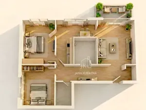 Prodej bytu 3+1, Kyjov, Brandlova, 70 m2