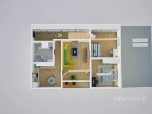 Prodej bytu 3+1, Děčín, Kosmonautů, 75 m2