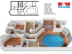 Prodej rodinného domu, Praha - Modřany, Vojtova, 277 m2