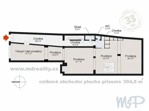 Pronájem obchodního prostoru, Jihlava, Masarykovo náměstí, 520 m2