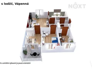 Prodej bytu 4+1, Vápenná, 83 m2