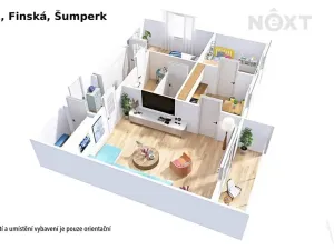 Prodej bytu 3+1, Šumperk, Finská, 64 m2