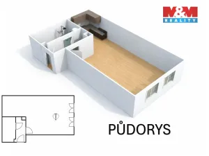 Pronájem bytu 1+kk, Kolín - Kolín I, Karlova, 25 m2