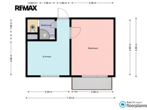 Prodej bytu 1+1, Praha - Letňany, Tupolevova, 32 m2