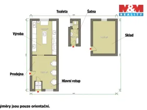 Pronájem obchodního prostoru, Plzeň - Skvrňany, Křimická, 65 m2