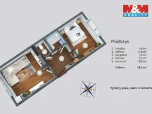 Prodej bytu 2+kk, Benešov nad Ploučnicí, Sídliště, 40 m2