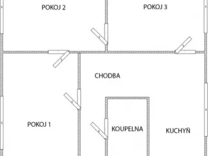 Pronájem bytu 3+1, Kladno - Kročehlavy, Otevřená, 68 m2
