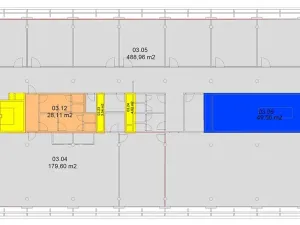 Pronájem kanceláře, Praha - Karlín, Křižíkova, 545 m2