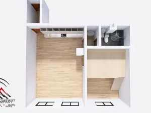 Pronájem bytu 2+kk, Ostrava, Palackého, 51 m2