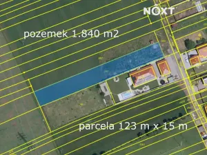 Prodej pozemku pro bydlení, Břeclav, 1840 m2