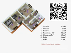 Prodej rodinného domu, Zaječí, Sadařská, 70 m2