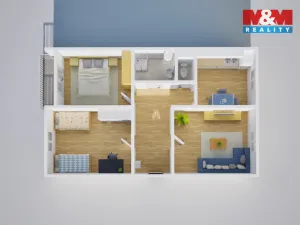 Prodej bytu 3+1, Ústí nad Labem - Ústí nad Labem-centrum, Masarykova, 63 m2