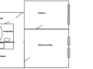 Pronájem bytu 2+1, Teplice, Svojsíkova, 55 m2