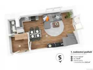 Prodej bytu 3+kk, Zdětín, 78 m2