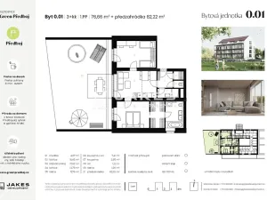 Prodej bytu 3+kk, Předboj, Ke Tvrzi, 77 m2