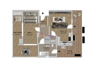 Prodej bytu 2+kk, Praha - Břevnov, Patočkova, 67 m2