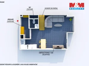 Prodej bytu 2+kk, Beroun, Palouček, 62 m2