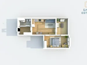 Pronájem bytu 2+kk, Bystřice pod Hostýnem, Sídliště, 52 m2