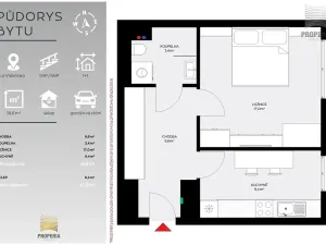 Pronájem bytu 1+1, Brno, Vídeňská, 39 m2
