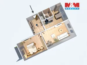 Prodej bytu 2+1, Chomutov, Skalková, 61 m2