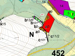 Dražba lesa, Chotýšany, 1841 m2