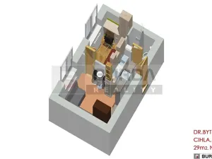 Pronájem bytu 2+kk, Neratovice, 28 m2