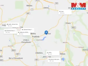 Prodej pozemku pro bydlení, Chroustovice - Mentour, 1256 m2